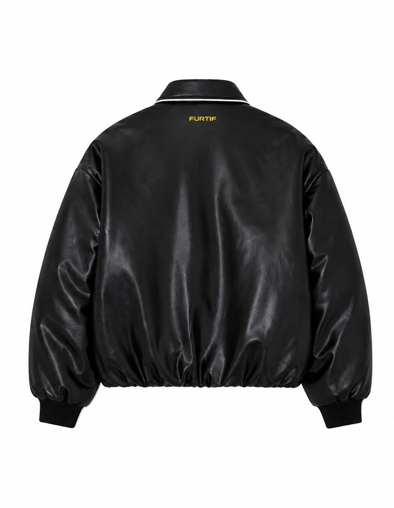 Padded Leather Jacket