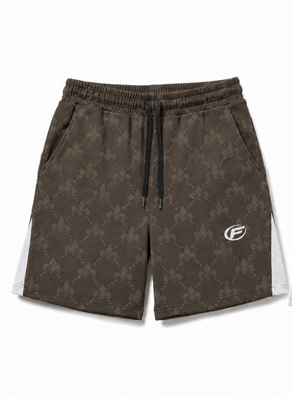 Monogram cotton shorts