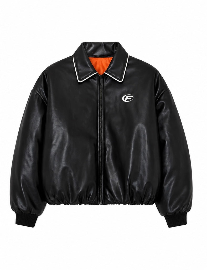 Padded Leather Jacket