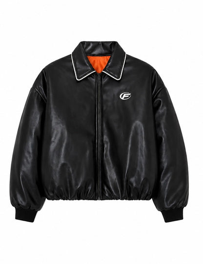 Padded Leather Jacket