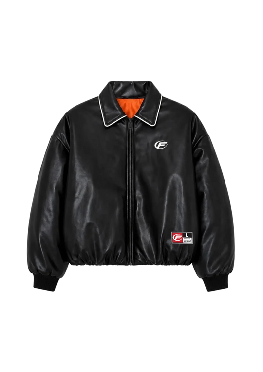 Padded Leather Jacket